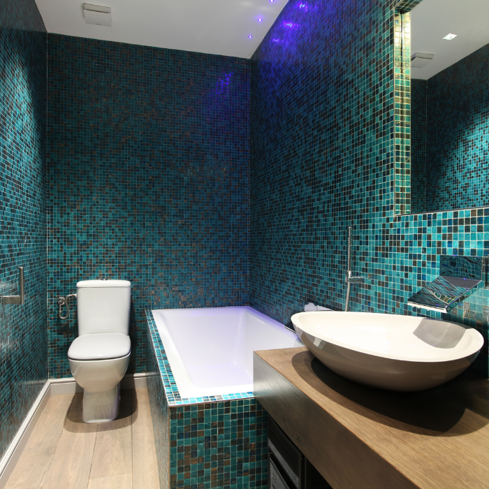 Mosaïque de salle de bain à Draguignan